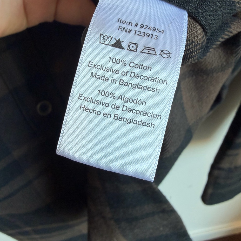 Jachs Men's Black and Brown Plaid Button-Down Shirt Flannel - Picture 7 of 8